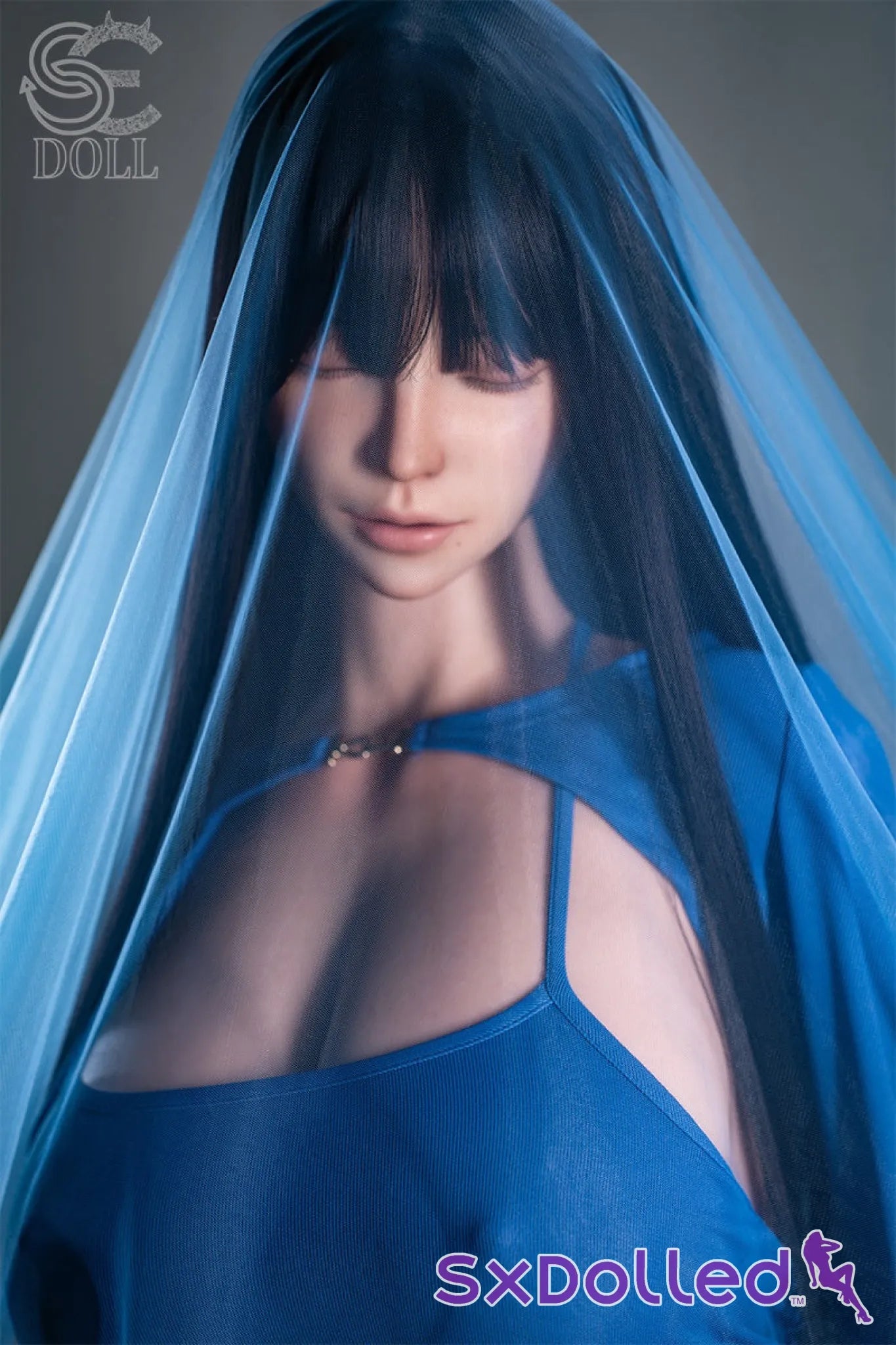 Jenny.O (G-Cup) (111cm) | Sleeping Thick Sex Doll Torso | SE Doll G-Cup / 111cm / Brunette Sex Torso