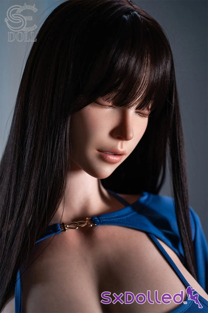 Jenny.O (G-Cup) (111cm) | Sleeping Thick Sex Doll Torso | SE Doll G-Cup / 111cm / Brunette Sex Torso