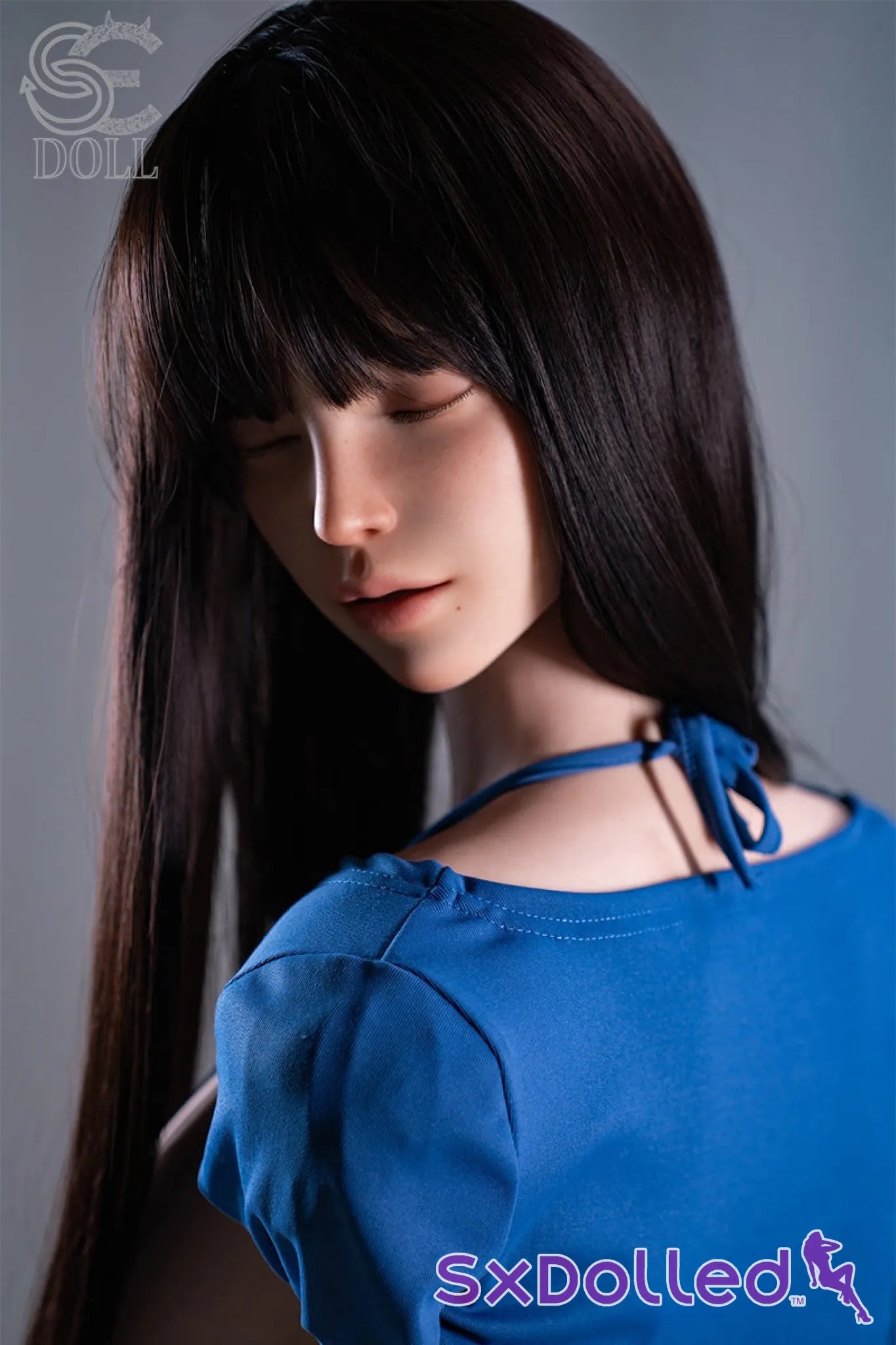 Jenny.O (G-Cup) (111cm) | Sleeping Thick Sex Doll Torso | SE Doll G-Cup / 111cm / Brunette Sex Torso