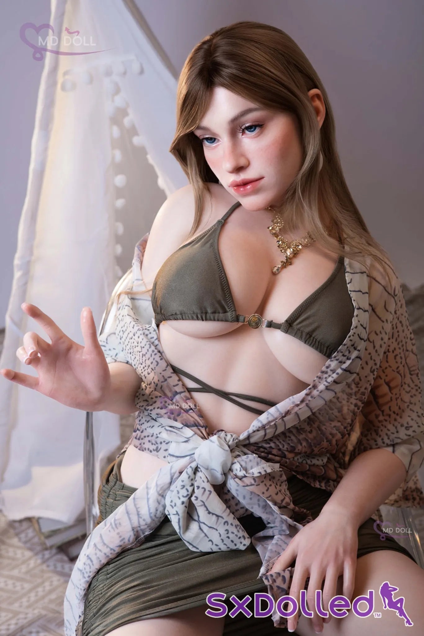 Joanna A (C-Cup) (166cm) | Caucasian Freckled Sex Doll | MD Doll C-Cup / 166cm / Brunette Sex Doll