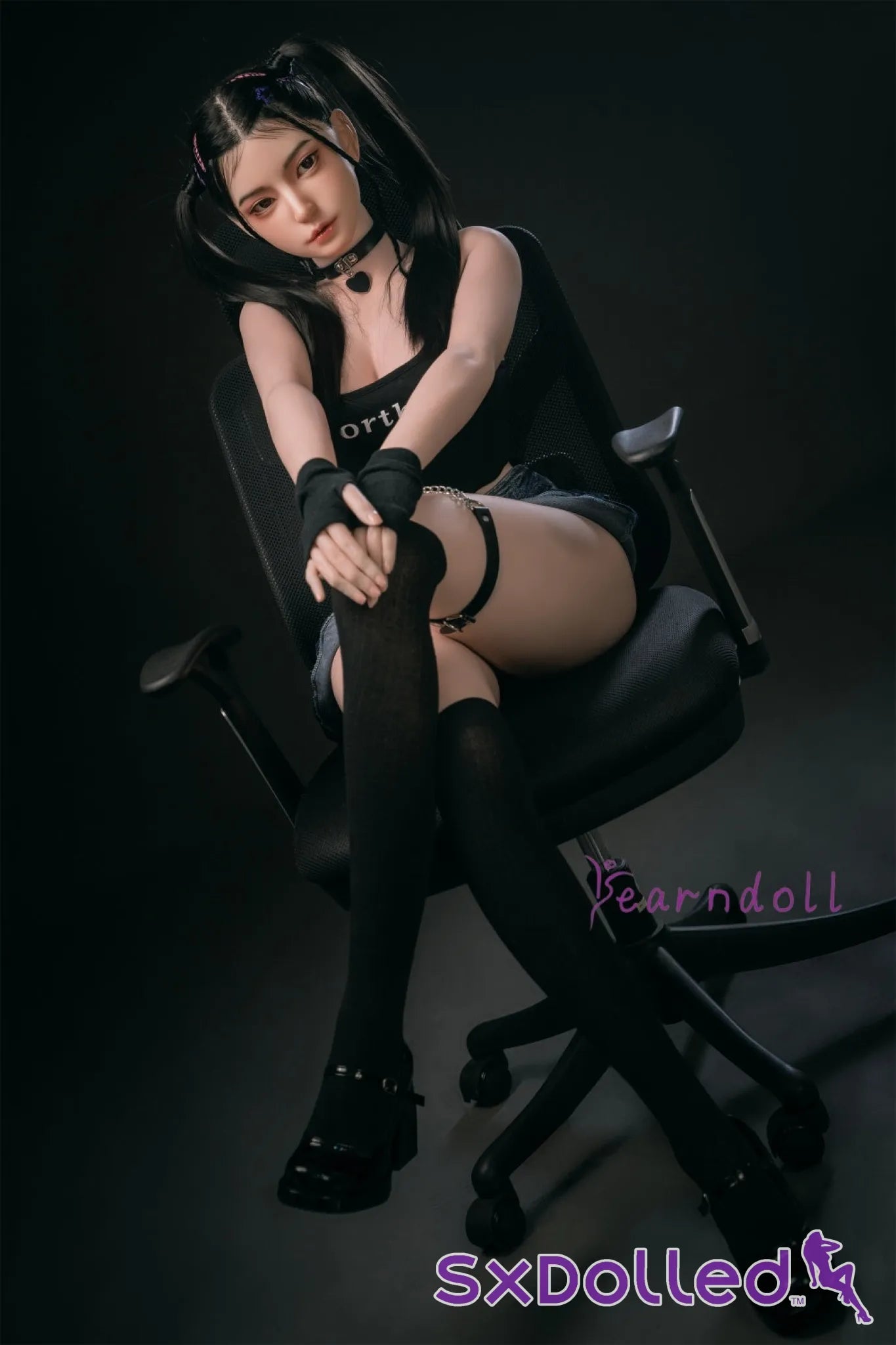 Kannika (E-Cup) (163cm) | Asian ROS Pigtails Sex Doll | Yearn Doll E-Cup / 163cm / Black Sex Doll
