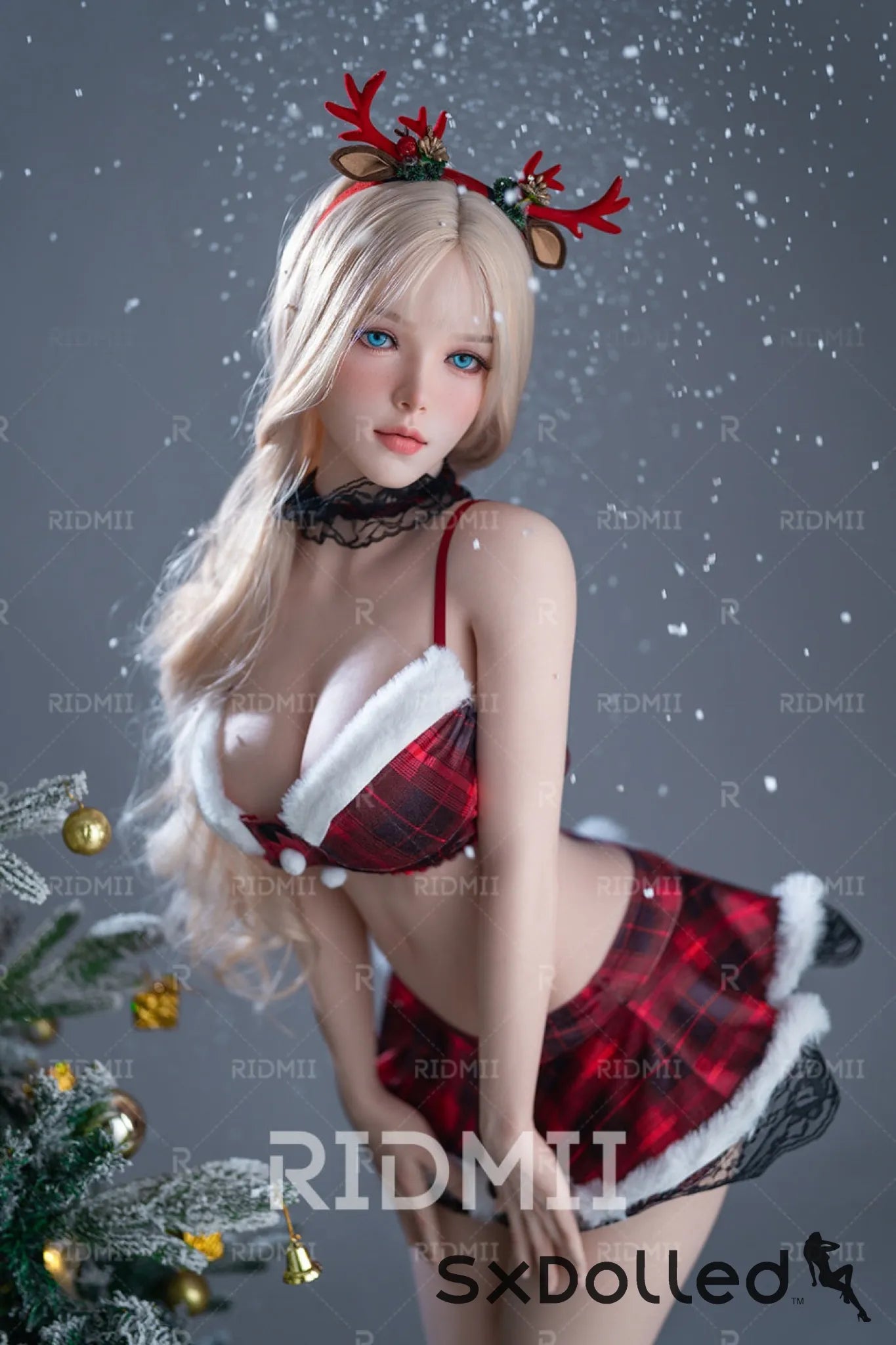 Kaya (E-Cup) (164cm) | Christmas Blonde Sex Doll | RIDMII Doll E-Cup / 164cm / Blonde Sex Doll