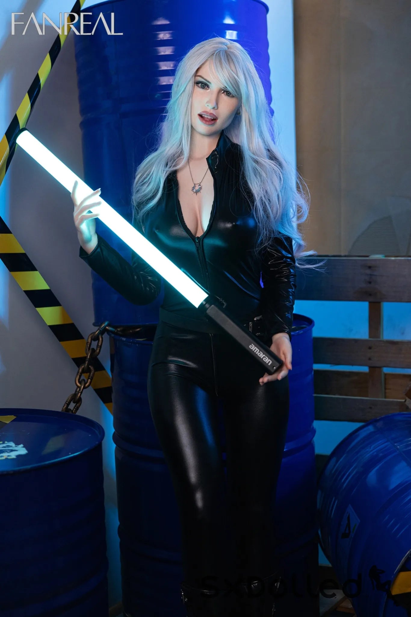 Kelly A (F-Cup) (168cm) | Silver Hair Realistic Sex Doll | Fanreal F-Cup / 168cm / Silver Sex Doll