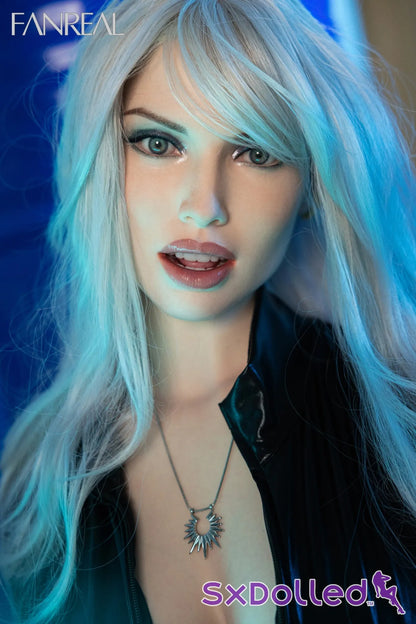 Kelly A (F-Cup) (168cm) | Silver Hair Realistic Sex Doll | Fanreal F-Cup / 168cm / Silver Sex Doll