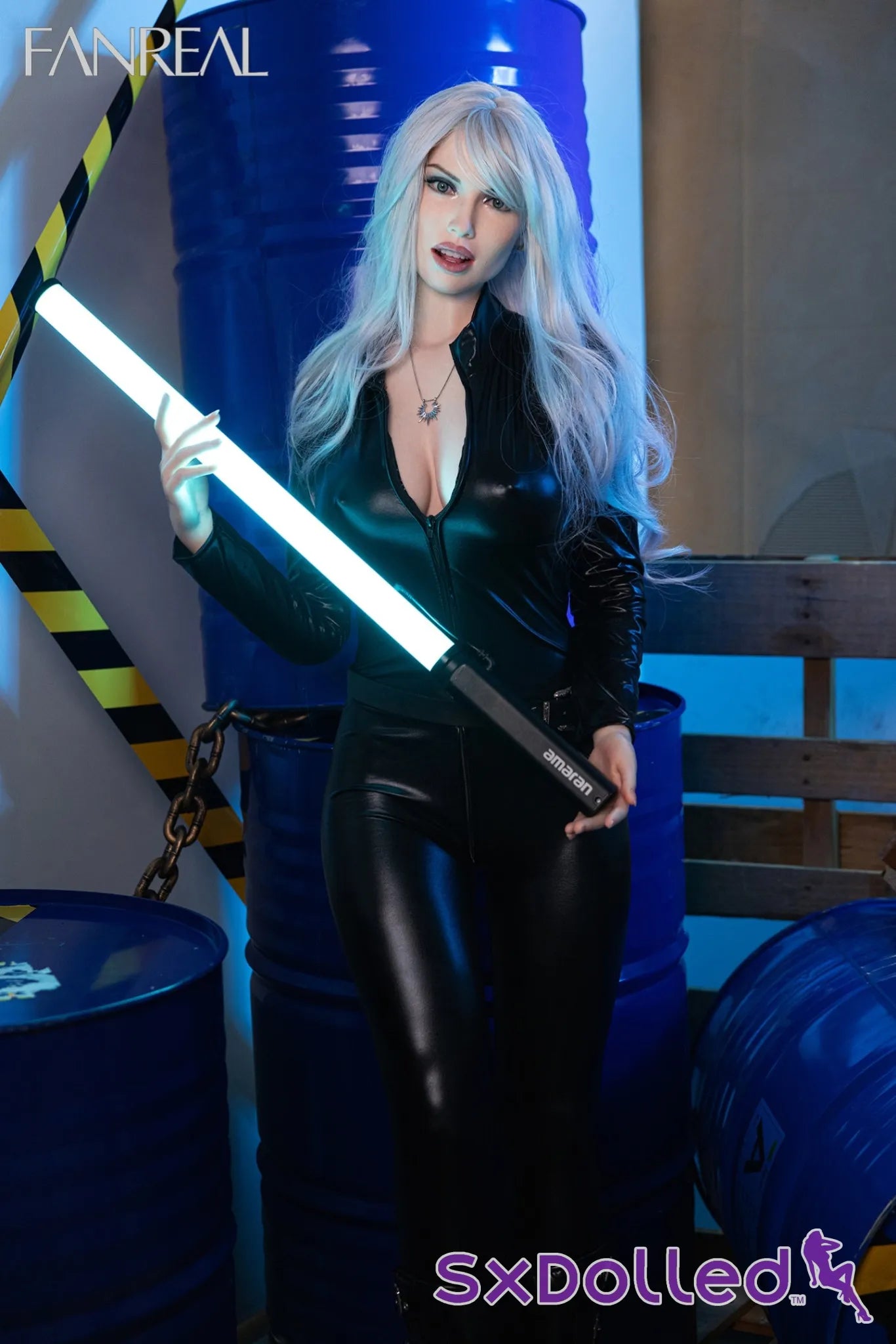 Kelly A (F-Cup) (168cm) | Silver Hair Realistic Sex Doll | Fanreal F-Cup / 168cm / Silver Sex Doll