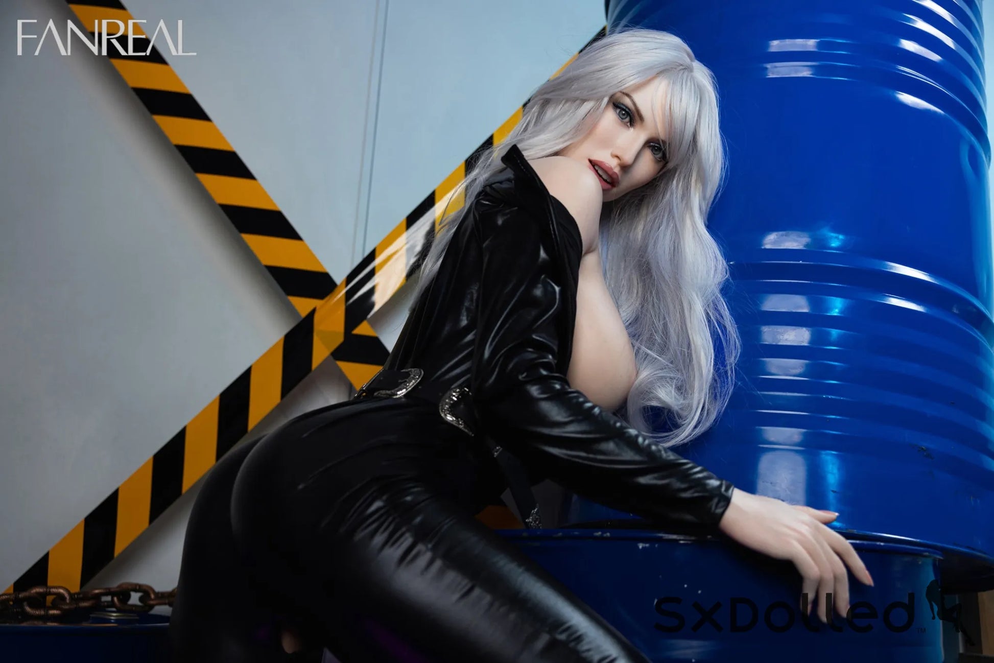 Kelly A (F-Cup) (168cm) | Silver Hair Realistic Sex Doll | Fanreal F-Cup / 168cm / Silver Sex Doll