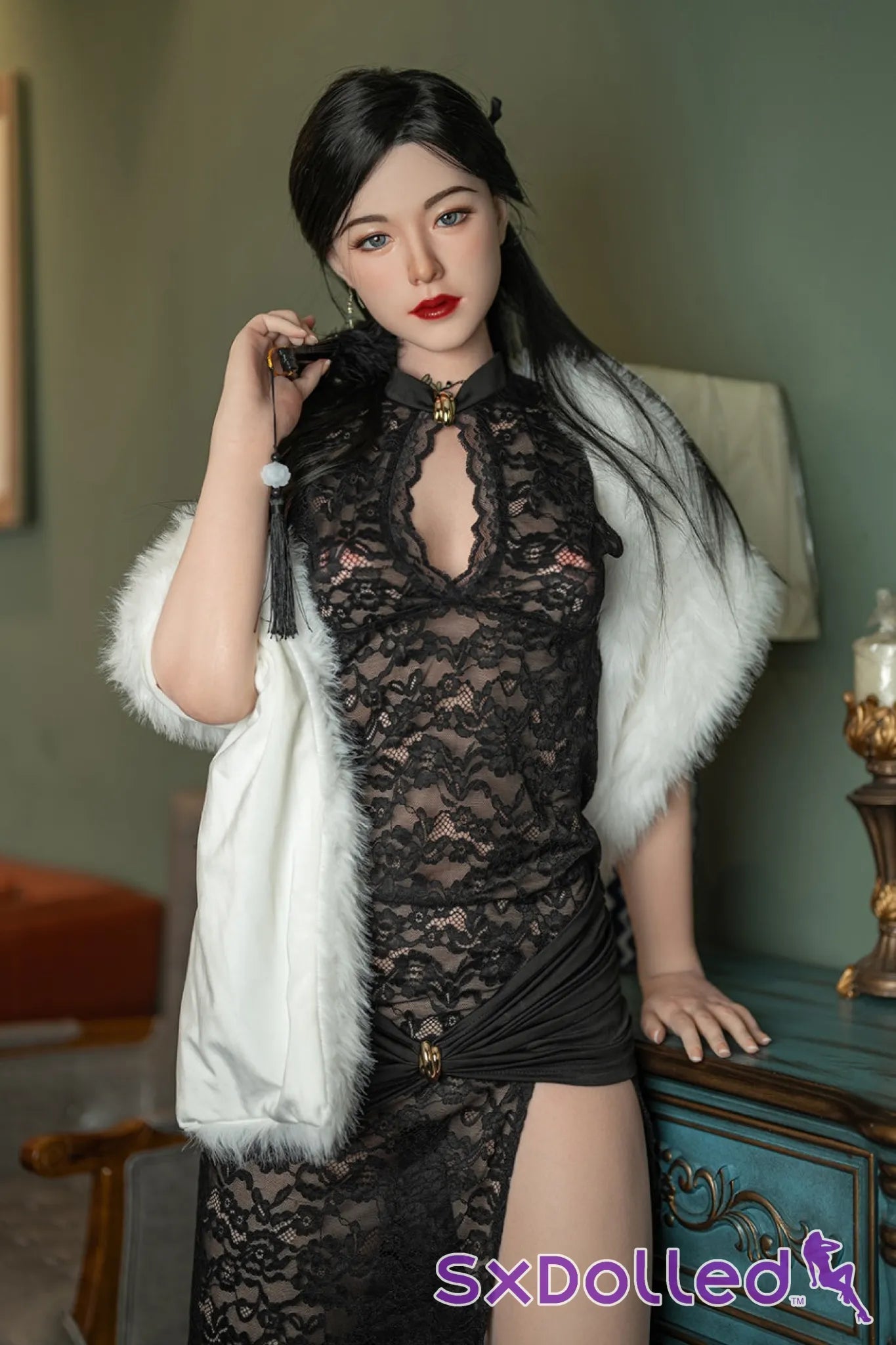 Kelly B (C-Cup) (176cm) | Tall Slim Petite Asian Sex Doll | Starpery C-Cup / 176cm / Black Sex Doll