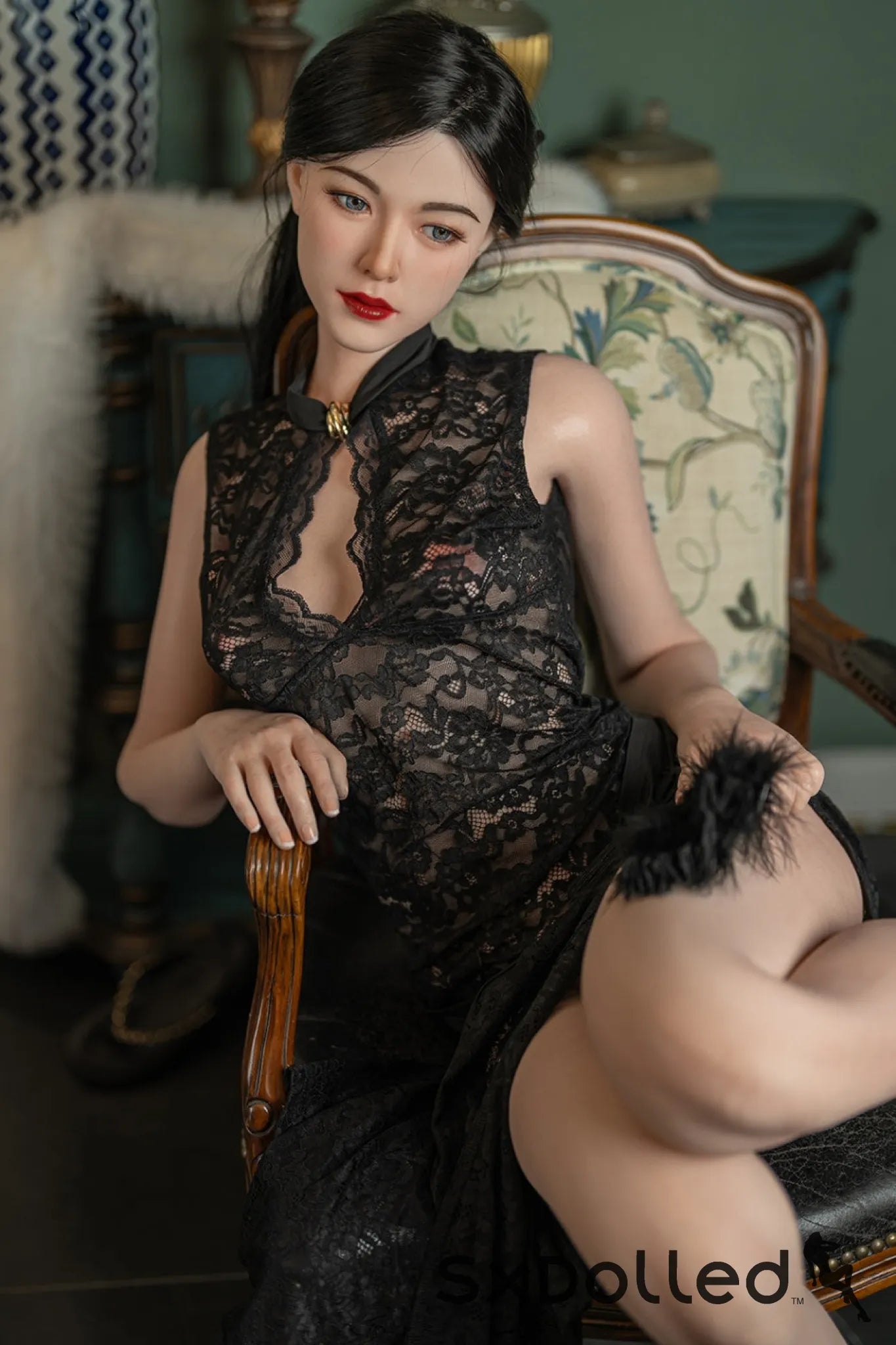 Kelly B (C-Cup) (176cm) | Tall Slim Petite Asian Sex Doll | Starpery C-Cup / 176cm / Black Sex Doll
