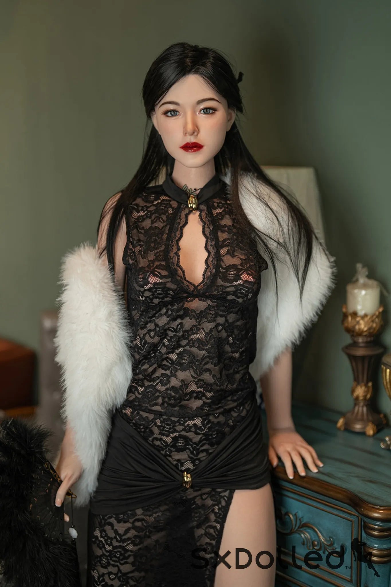 Kelly B (C-Cup) (176cm) | Tall Slim Petite Asian Sex Doll | Starpery C-Cup / 176cm / Black Sex Doll