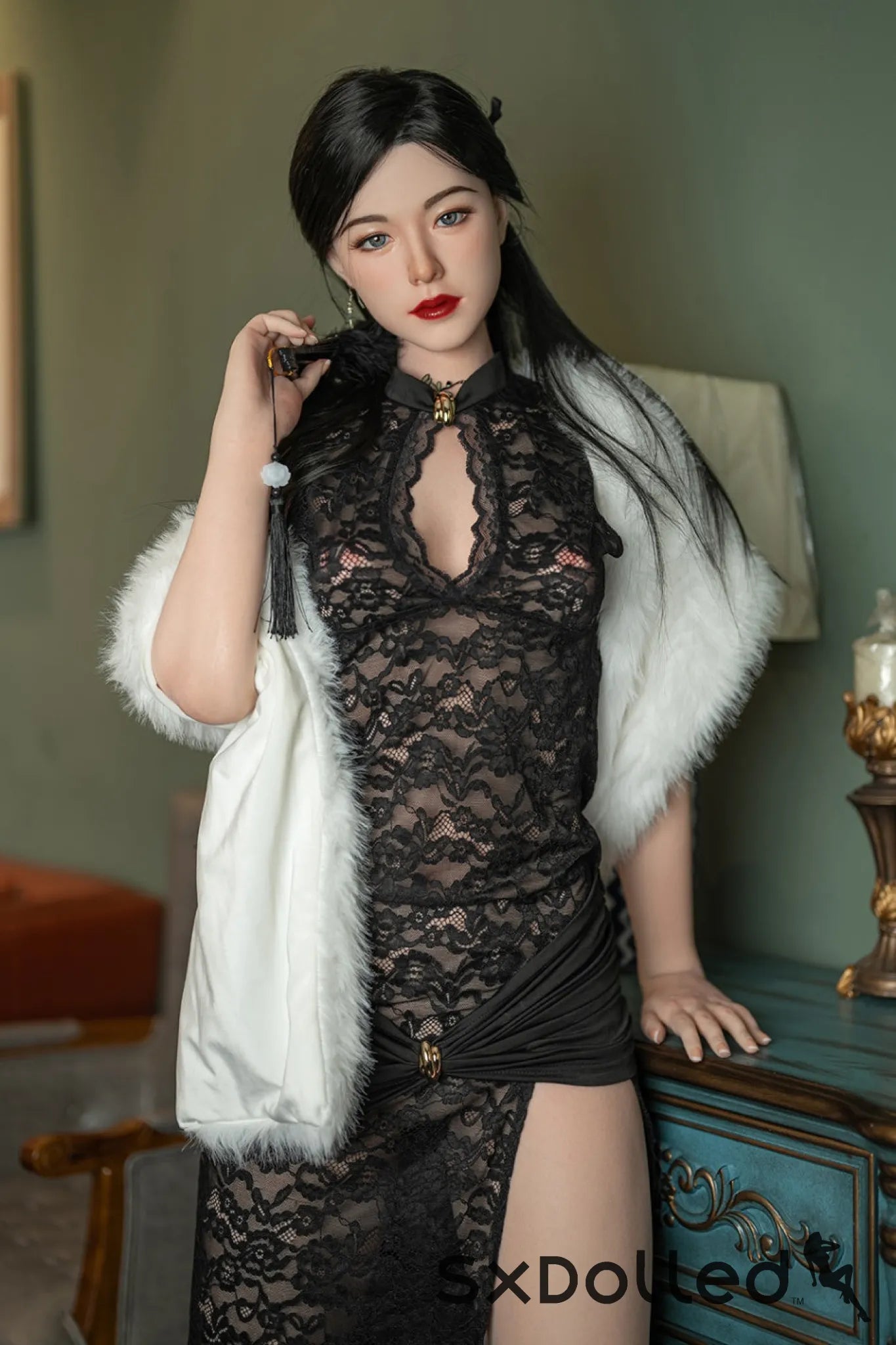 Kelly B (C-Cup) (176cm) | Tall Slim Petite Asian Sex Doll | Starpery C-Cup / 176cm / Black Sex Doll