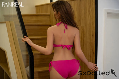 Kelly E (F Cup) (155cm) | Tanned Caucasian Sex Doll | Fanreal F Cup / 155cm / Brunette Sex Doll