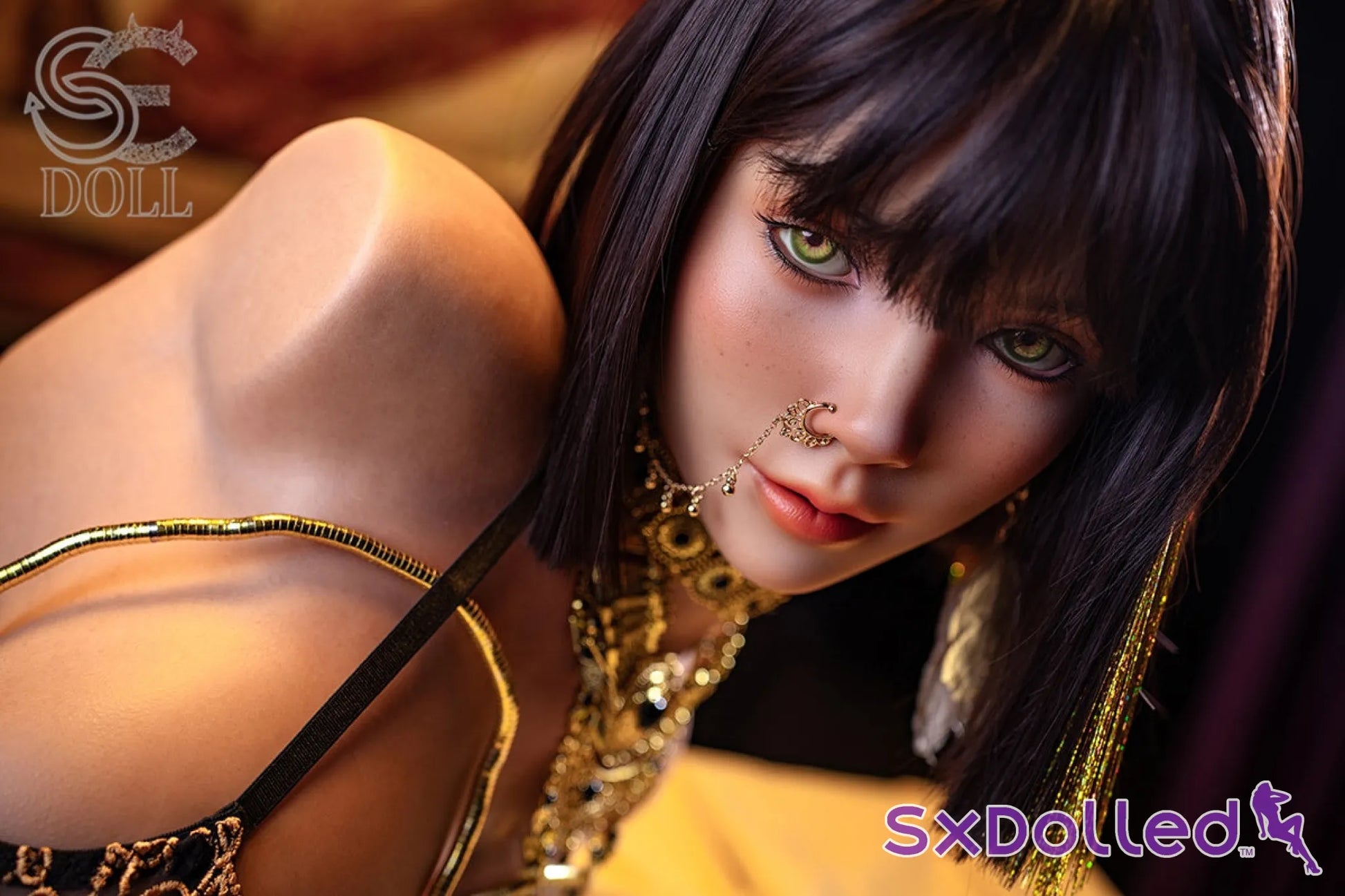 Kemeny.C A (G-Cup) (111cm) | Egyptian Sex Doll Torso | SE Doll - G-Cup / 111cm / Brunette - Sex Torso