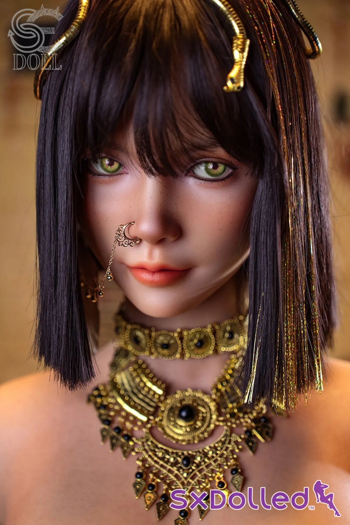 Kemeny.C A (G-Cup) (111cm) | Egyptian Sex Doll Torso | SE Doll - G-Cup / 111cm / Brunette - Sex Torso