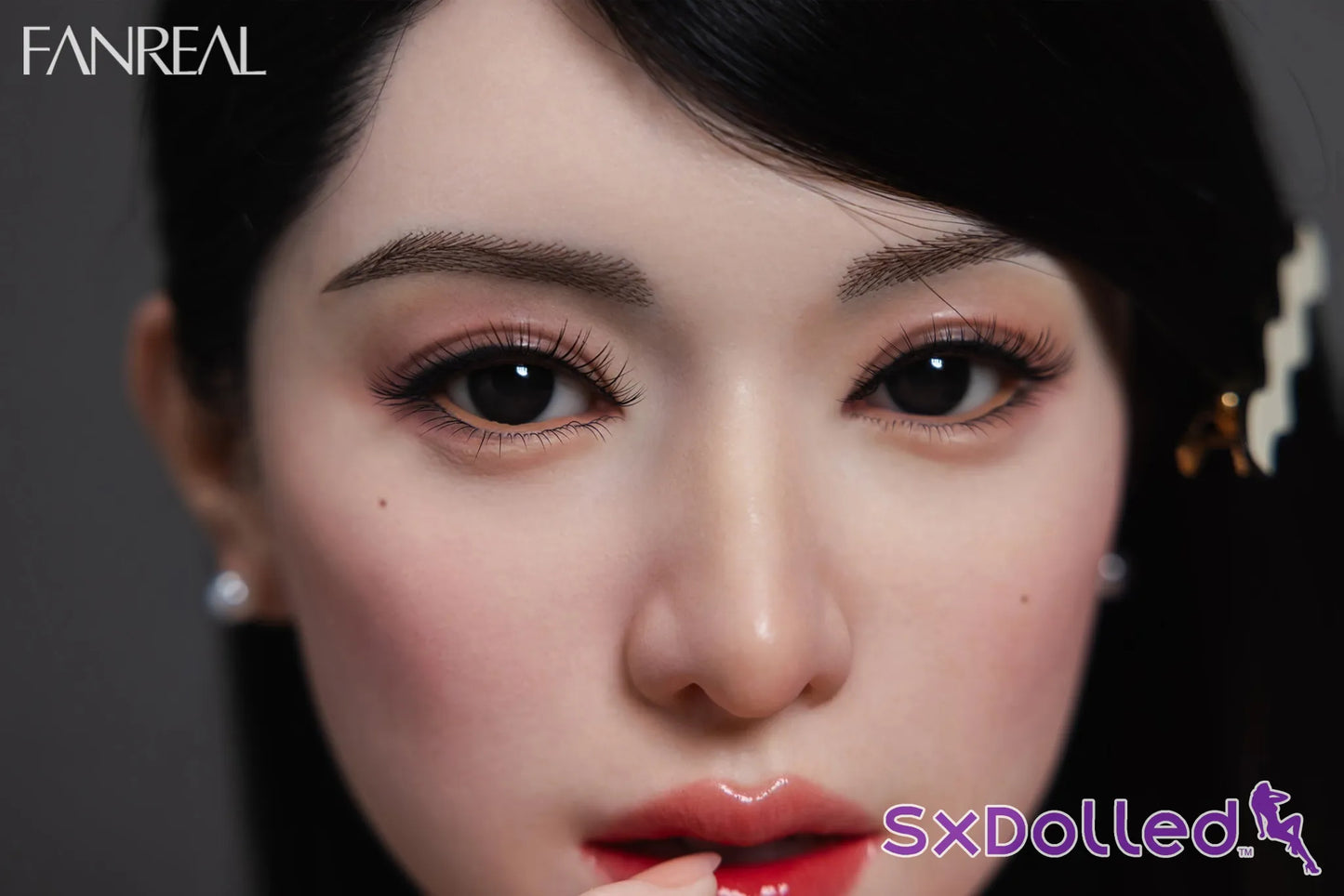 Kimmy B (F Cup) (155cm) | Asian Ultra Realistic Sex Doll | Fanreal F Cup / 155cm / Black Sex Doll
