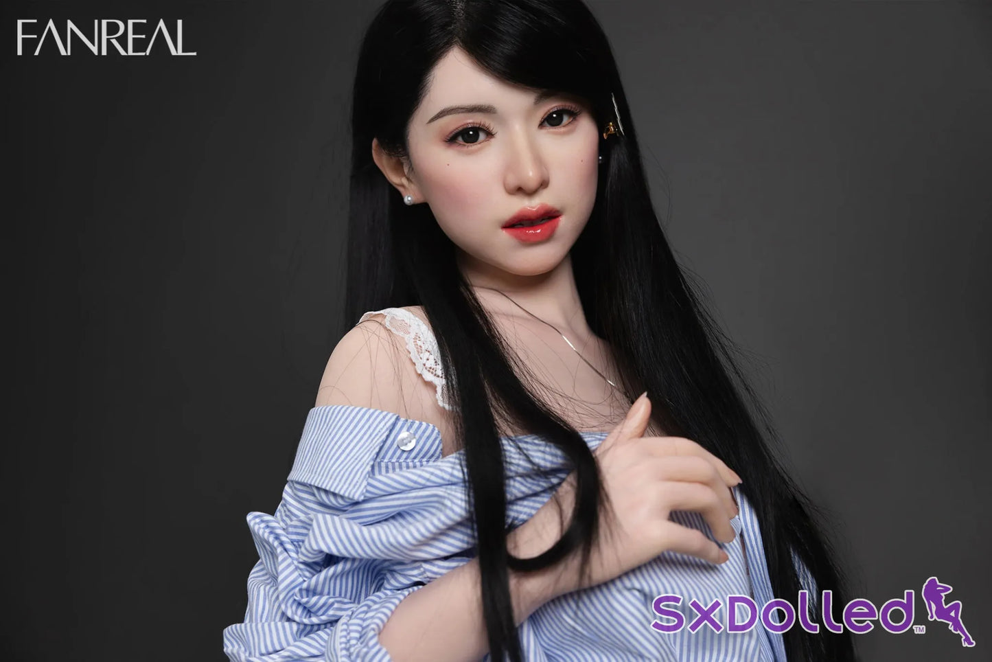 Kimmy B (F Cup) (155cm) | Asian Ultra Realistic Sex Doll | Fanreal F Cup / 155cm / Black Sex Doll