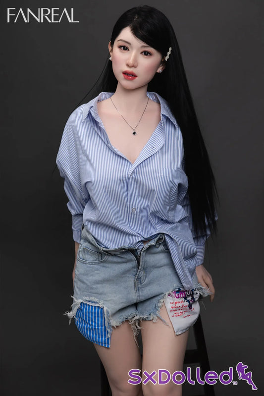 Kimmy B (F Cup) (155cm) | Asian Ultra Realistic Sex Doll | Fanreal F Cup / 155cm / Black Sex Doll