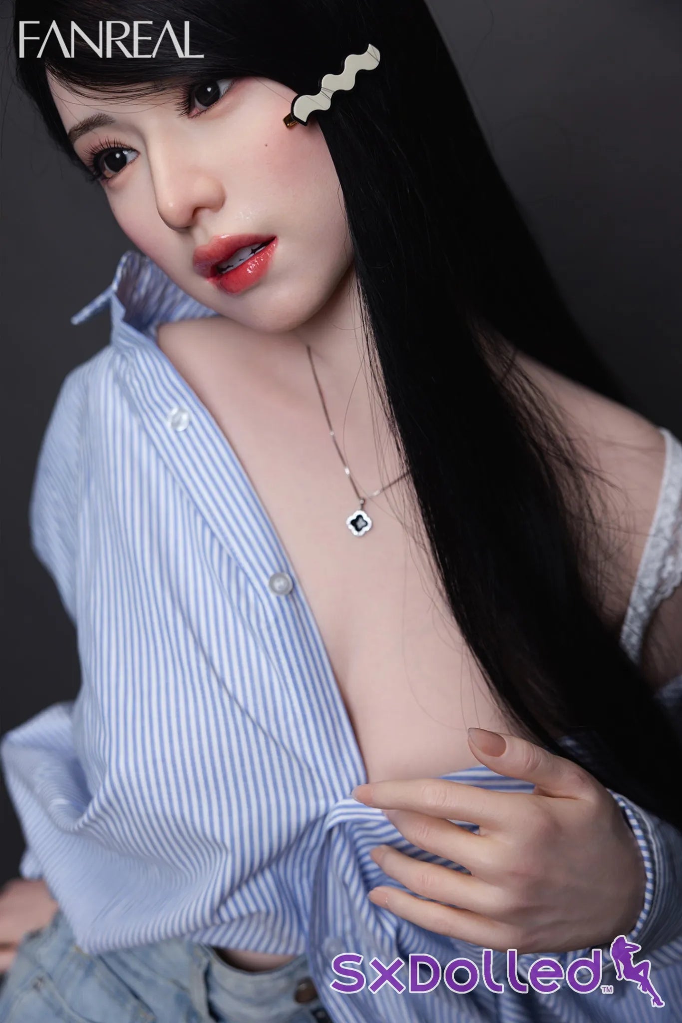 Kimmy B (F Cup) (155cm) | Asian Ultra Realistic Sex Doll | Fanreal F Cup / 155cm / Black Sex Doll