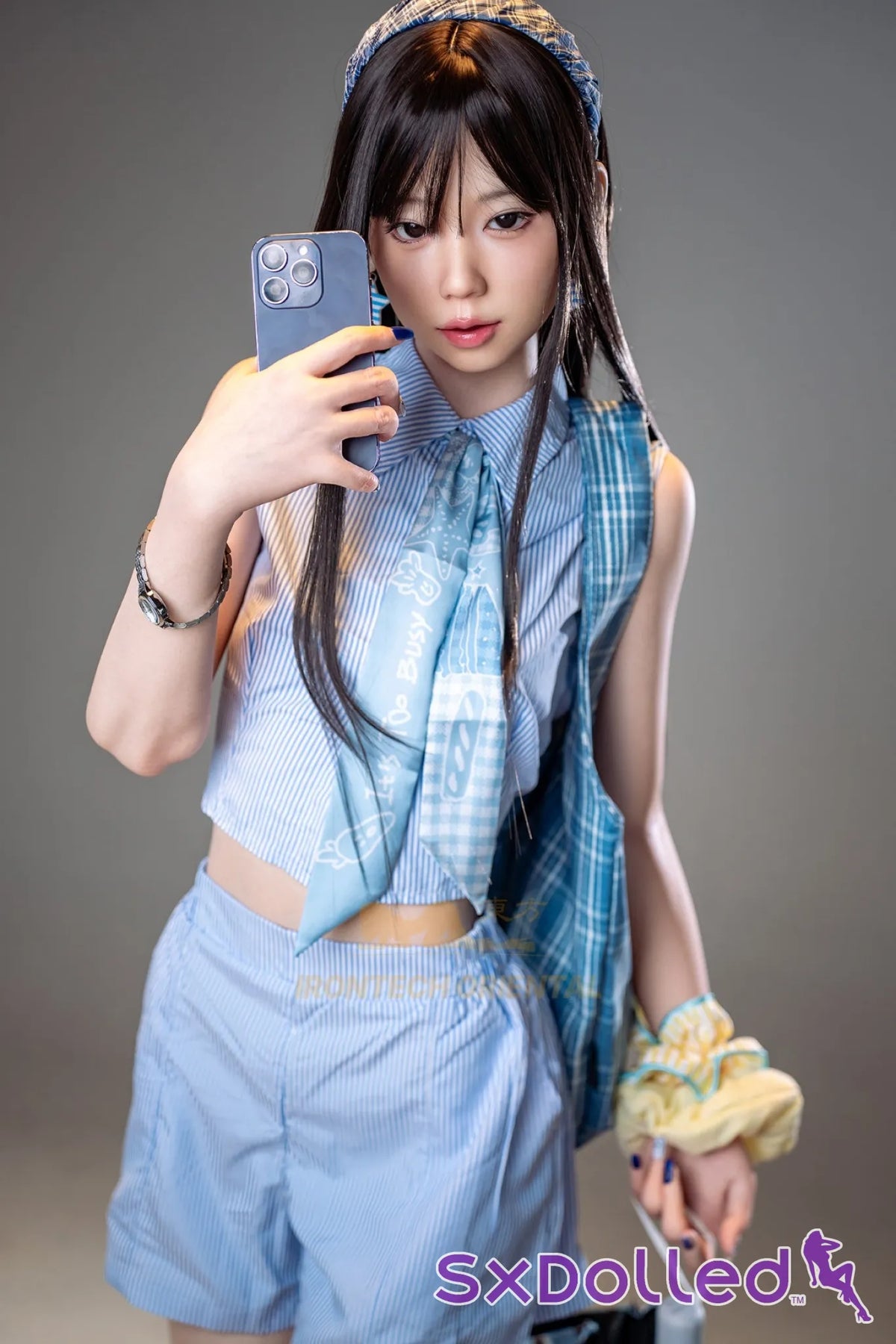 Kurumi B (A-Cup) (161cm) | Slim Asian Star Sex Doll | Irontech Doll - A-Cup / 161cm / Black - Sex Doll
