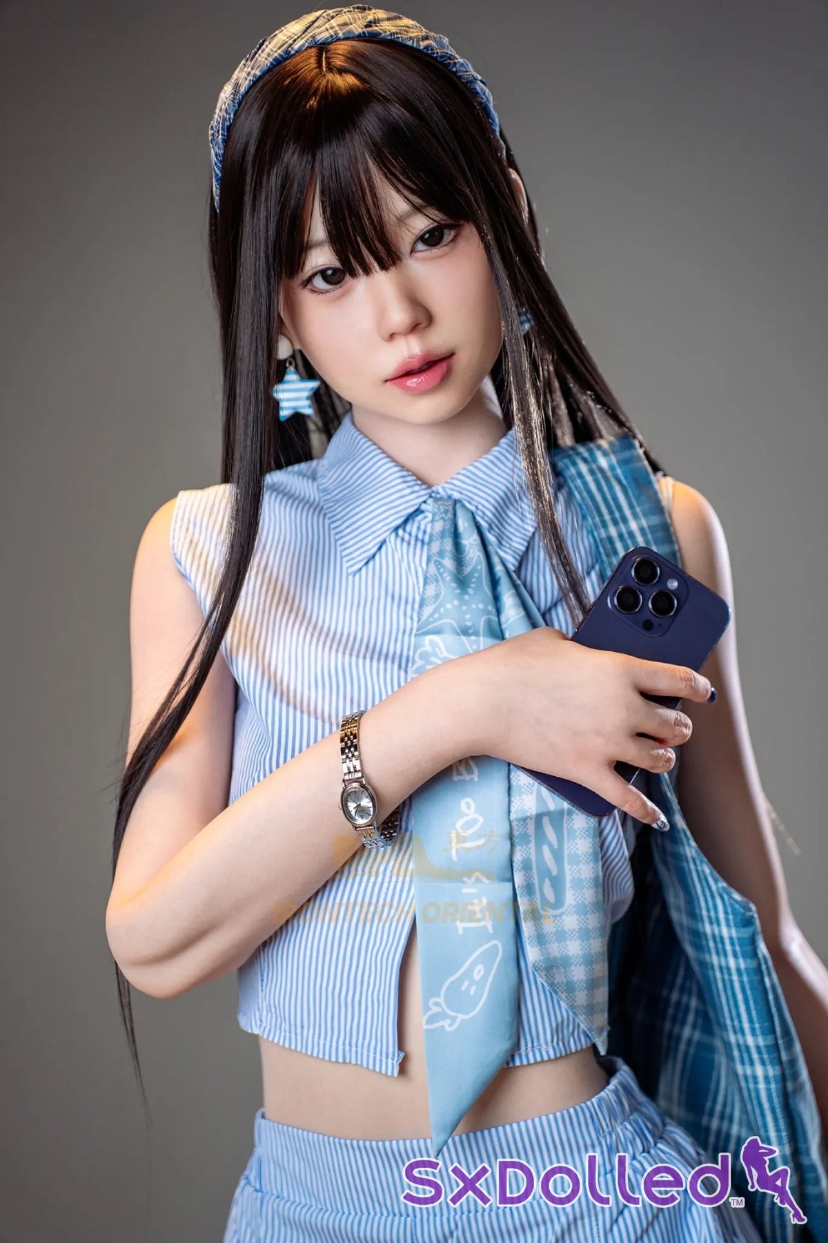 Kurumi B (A-Cup) (161cm) | Slim Asian Star Sex Doll | Irontech Doll - A-Cup / 161cm / Black - Sex Doll