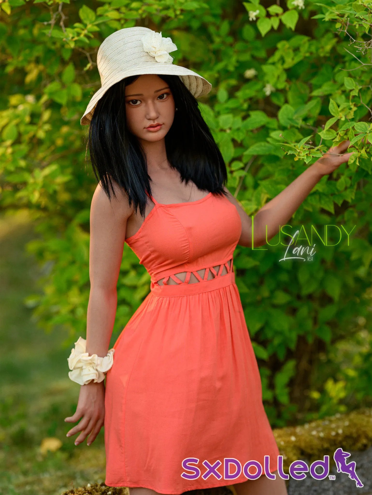 Lani (E-Cup) (161cm) | Silicone Tan Slim Asian Sex Doll | Lusandy E-Cup / 161cm / Black Sex Doll