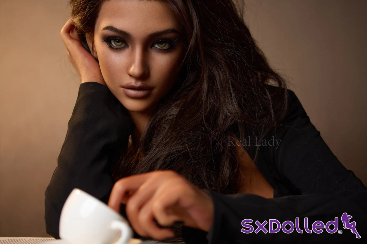 Lena D (H Cup) (150cm) | Tan Green Eyed Latina Sex Doll | Real Lady H Cup / 150cm / Brunette Sex Doll