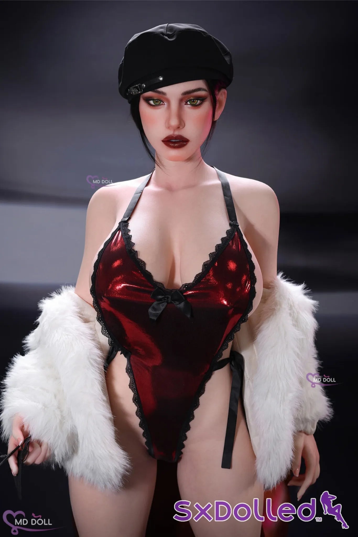 Leona B (H-Cup) (161cm) | European Green Eyed Sex Doll | MD Doll - H-Cup / 161cm / Brunette - Sex Doll