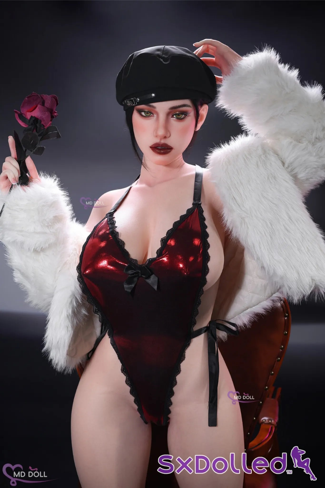 Leona B (H-Cup) (161cm) | European Green Eyed Sex Doll | MD Doll - H-Cup / 161cm / Brunette - Sex Doll