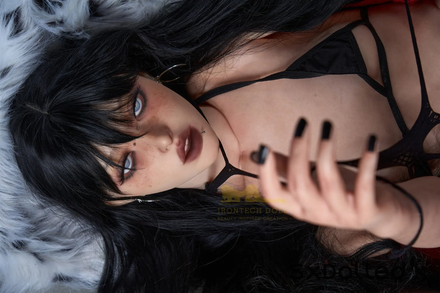 Liana A (A-Cup) (161cm) | Slim Emo Petite Sex Doll | Irontech Doll A-Cup / 161cm / Black Sex Doll
