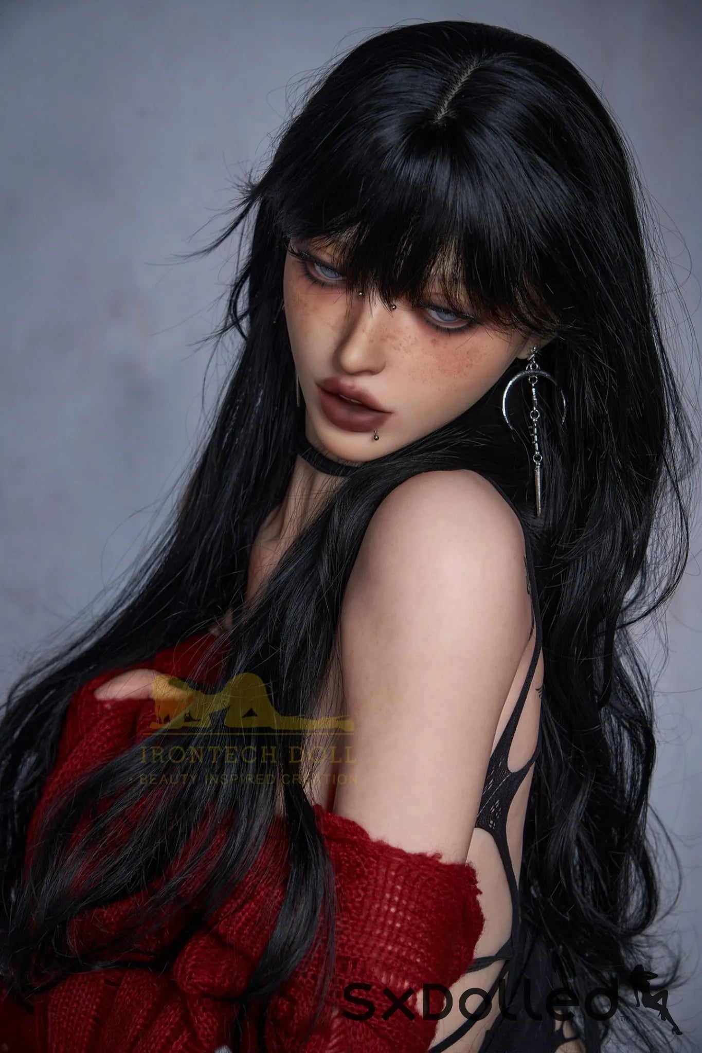 Liana A (A-Cup) (161cm) | Slim Emo Petite Sex Doll | Irontech Doll A-Cup / 161cm / Black Sex Doll