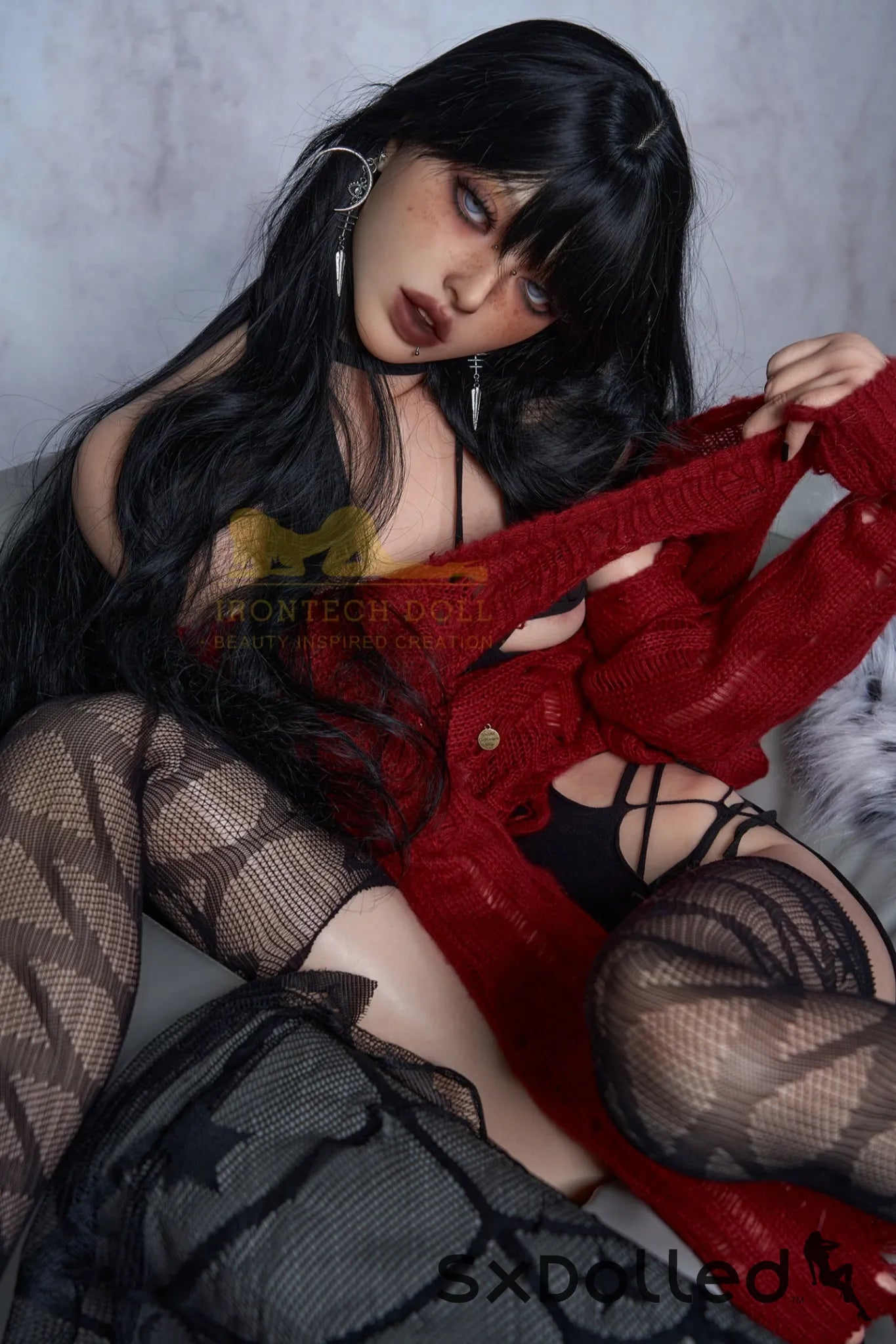 Liana A (A-Cup) (161cm) | Slim Emo Petite Sex Doll | Irontech Doll A-Cup / 161cm / Black Sex Doll