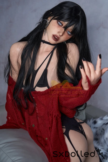 Liana A (A-Cup) (161cm) | Slim Emo Petite Sex Doll | Irontech Doll A-Cup / 161cm / Black Sex Doll
