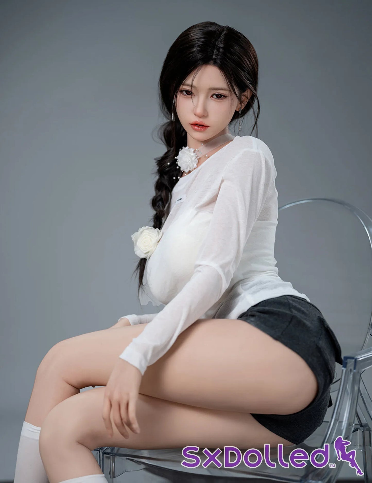 Liang-3 (F-Cup) (168cm) | Thin Busty Asian Sex Doll | Top CY Doll - F-Cup / 168cm / Black - Sex Doll