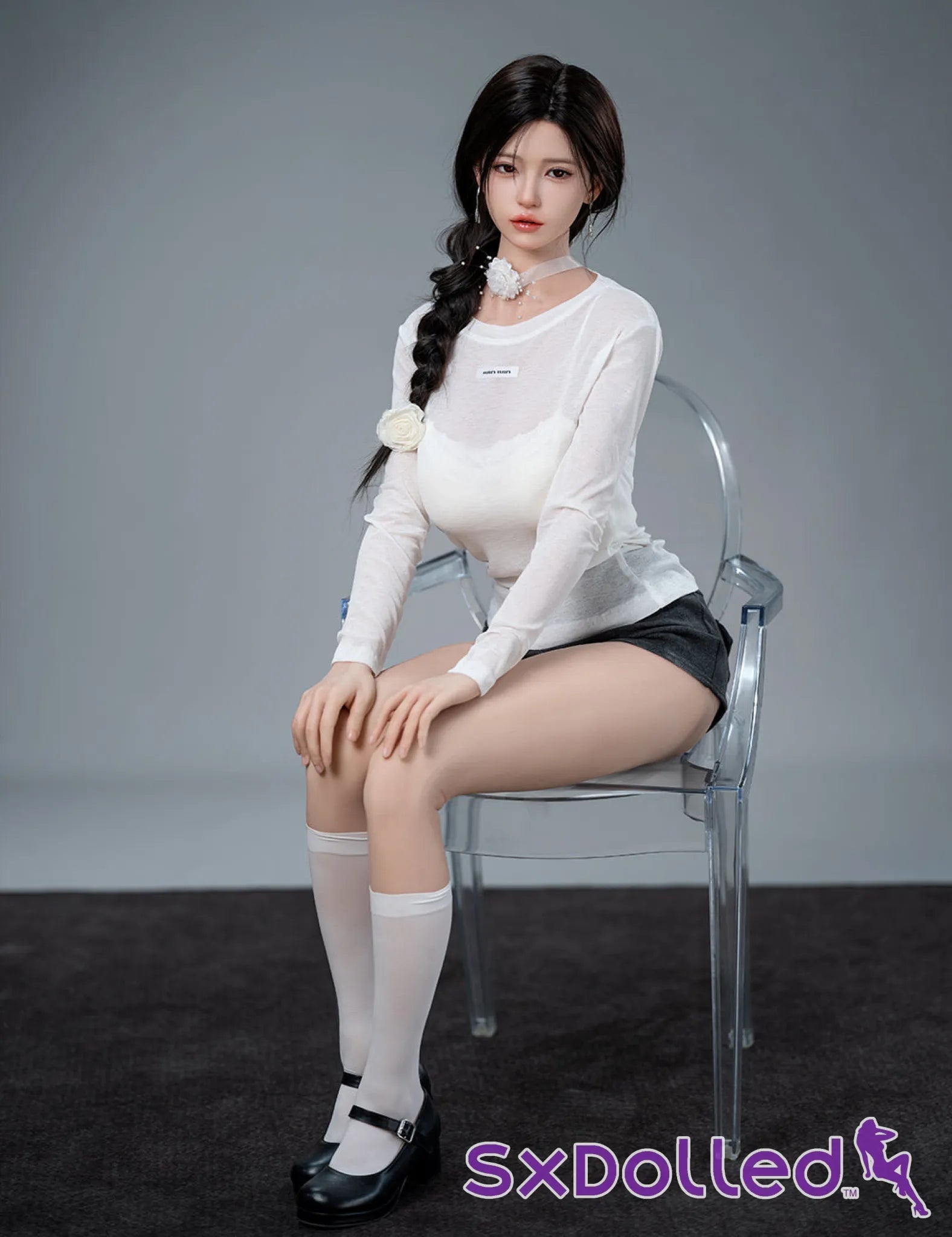 Liang-3 (F-Cup) (168cm) | Thin Busty Asian Sex Doll | Top CY Doll - F-Cup / 168cm / Black - Sex Doll