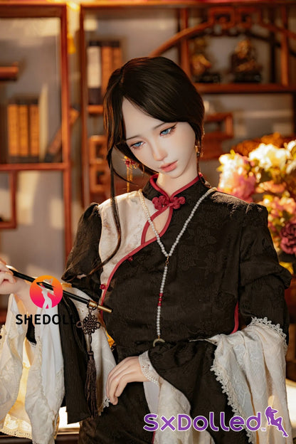Lina B (E Cup) (156cm) | Asian Blue Eyed Sex Doll | SHEDOLL E Cup / 156cm / Brunette Sex Doll