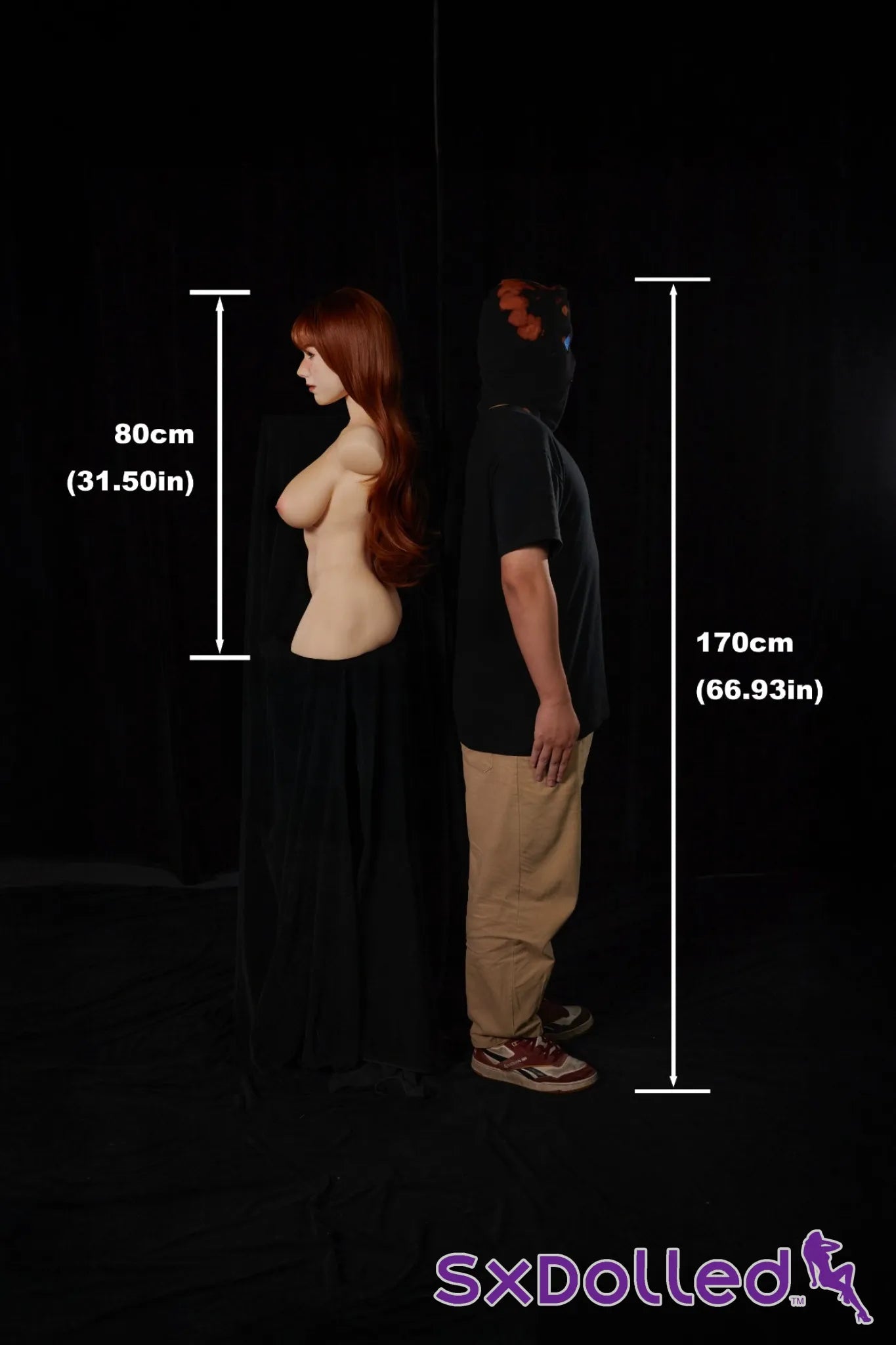 Livia A (F-Cup) (80cm) | Caucasian Sex Doll Torso | Climax Doll F-Cup / 80cm / Brunette Sex Torso