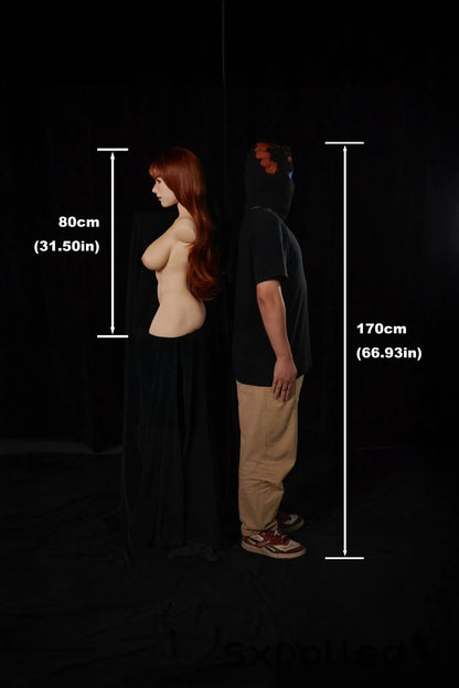 Livia A (F-Cup) (80cm) | Caucasian Sex Doll Torso | Climax Doll F-Cup / 80cm / Brunette Sex Torso