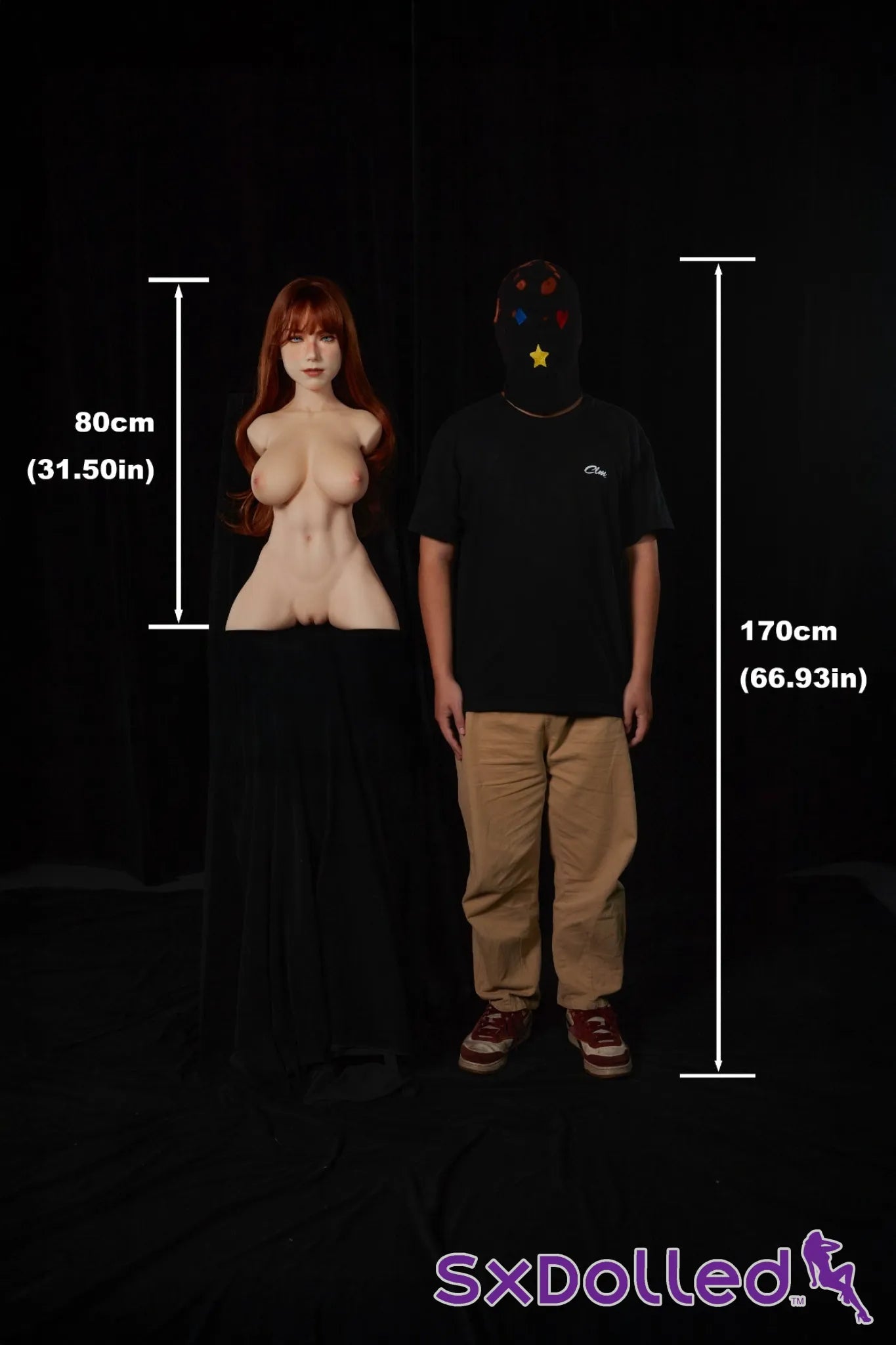 Livia A (F-Cup) (80cm) | Caucasian Sex Doll Torso | Climax Doll F-Cup / 80cm / Brunette Sex Torso