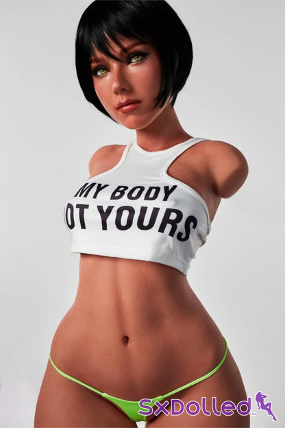 Livia B (E-Cup) (100cm) | Latina Sex Doll Torso | Climax Doll - E-Cup / 100cm / Black - Sex Torso