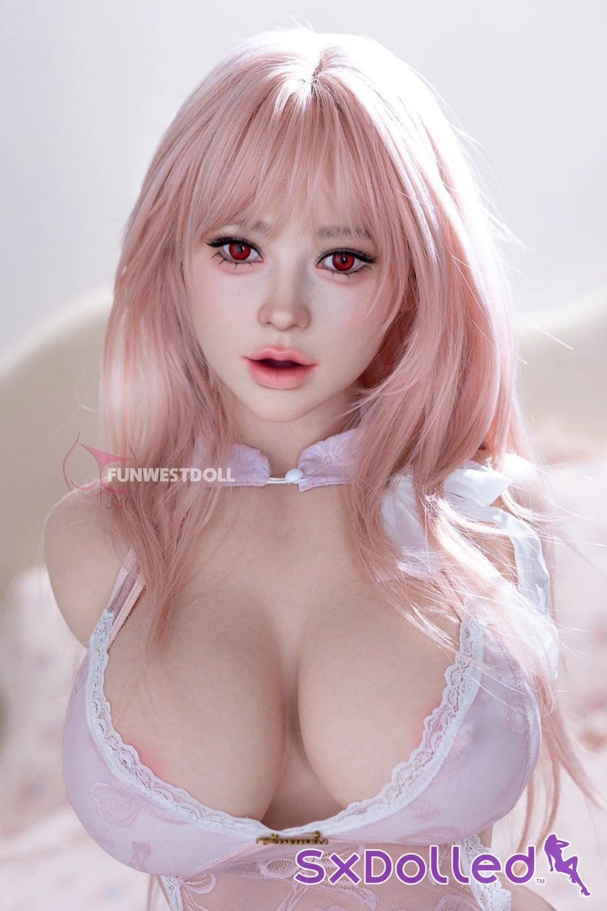 Lucy G (G-Cup) (103cm) | Busty Curvy Sex Doll Torso | Funwest Doll - G-Cup / 103cm / Pink - Sex Torso