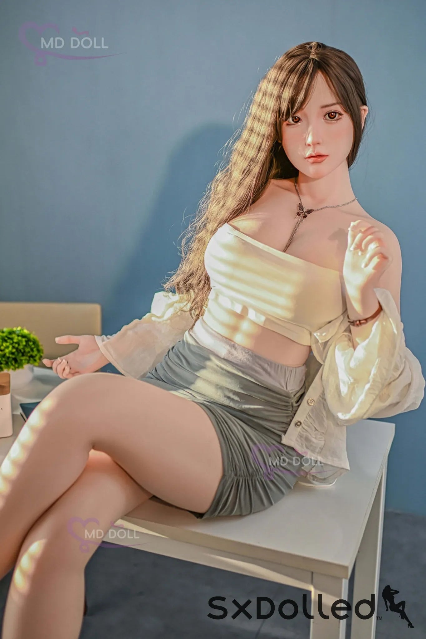 Lulu A (C-Cup) (166cm) | Brunette Asian Pear Sex Doll | MD Doll C-Cup / 166cm / Brunette Sex Doll