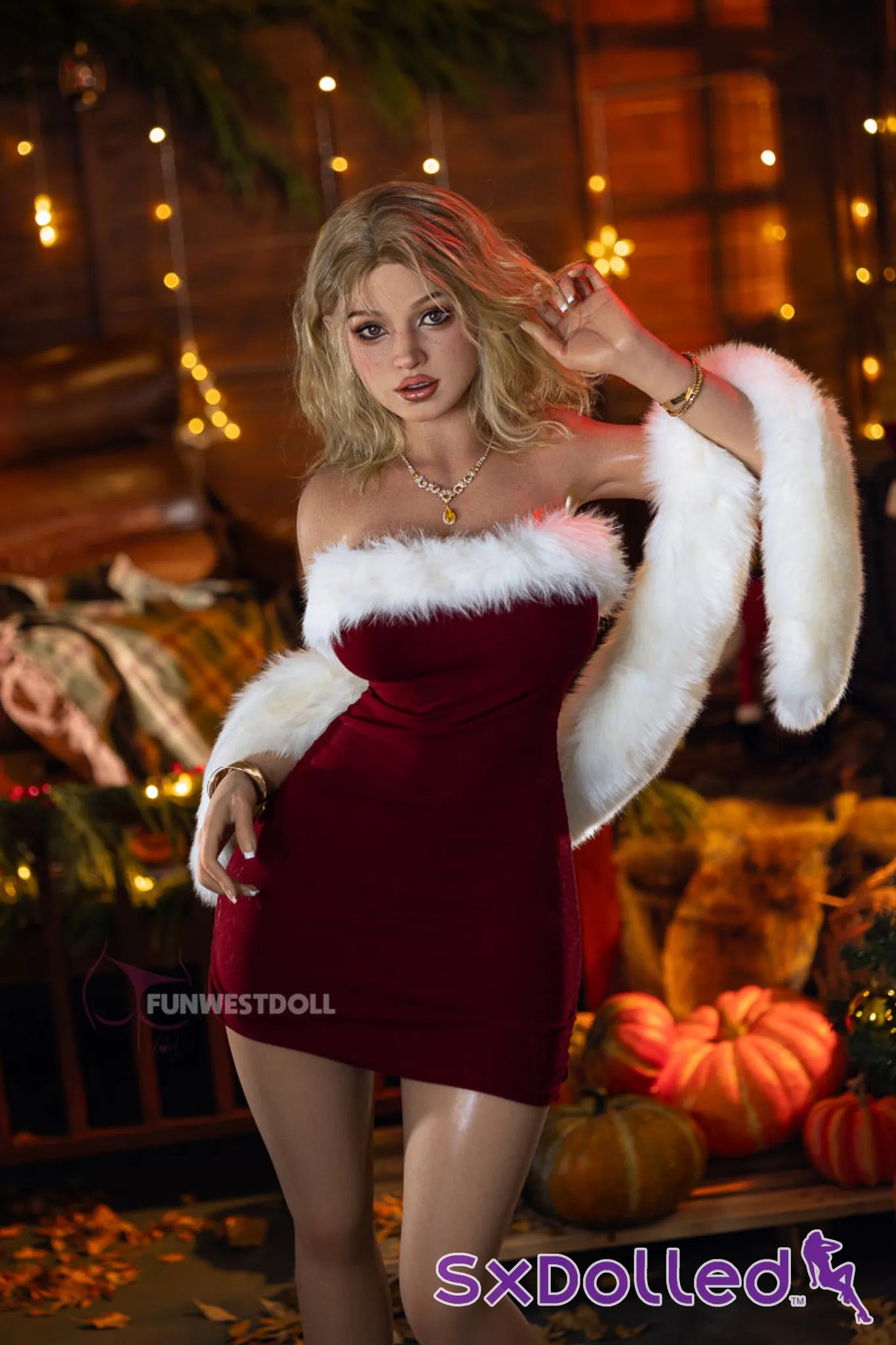 Lyra D (G-Cup) (157cm) | Christmas Edition Sex Doll | Funwest Doll G-Cup / 157cm / Blonde Sex Doll