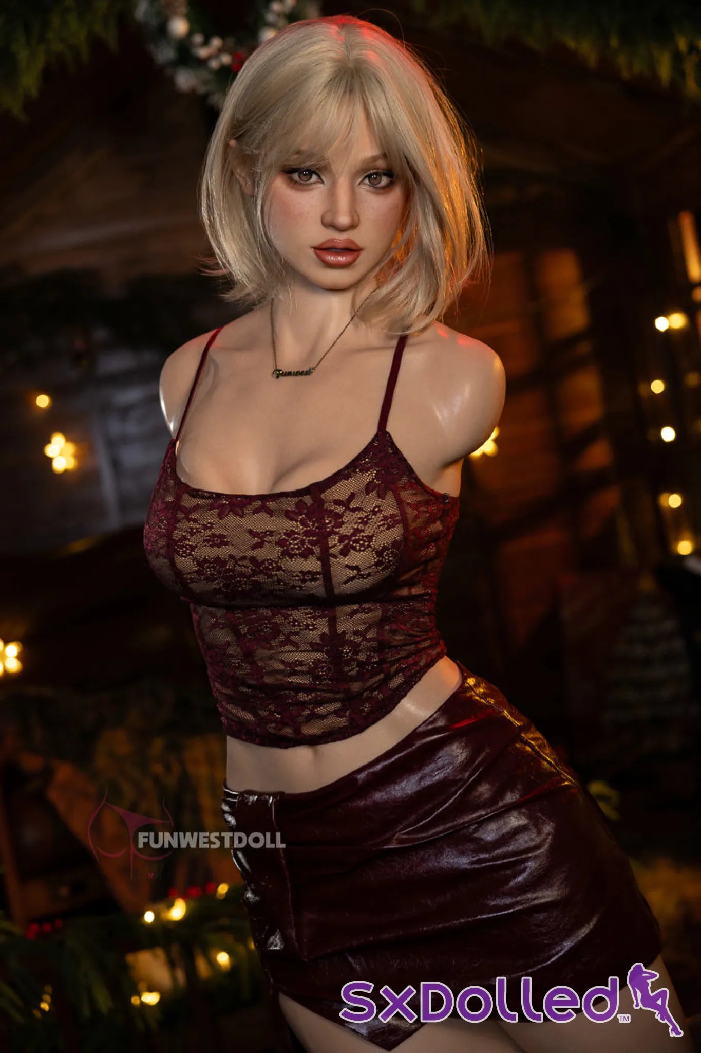 Lyra G (D-Cup) (113cm) | Thick Blonde Sex Doll Torso | Funwest Doll - D-Cup / 113cm / Blonde - Sex Torso