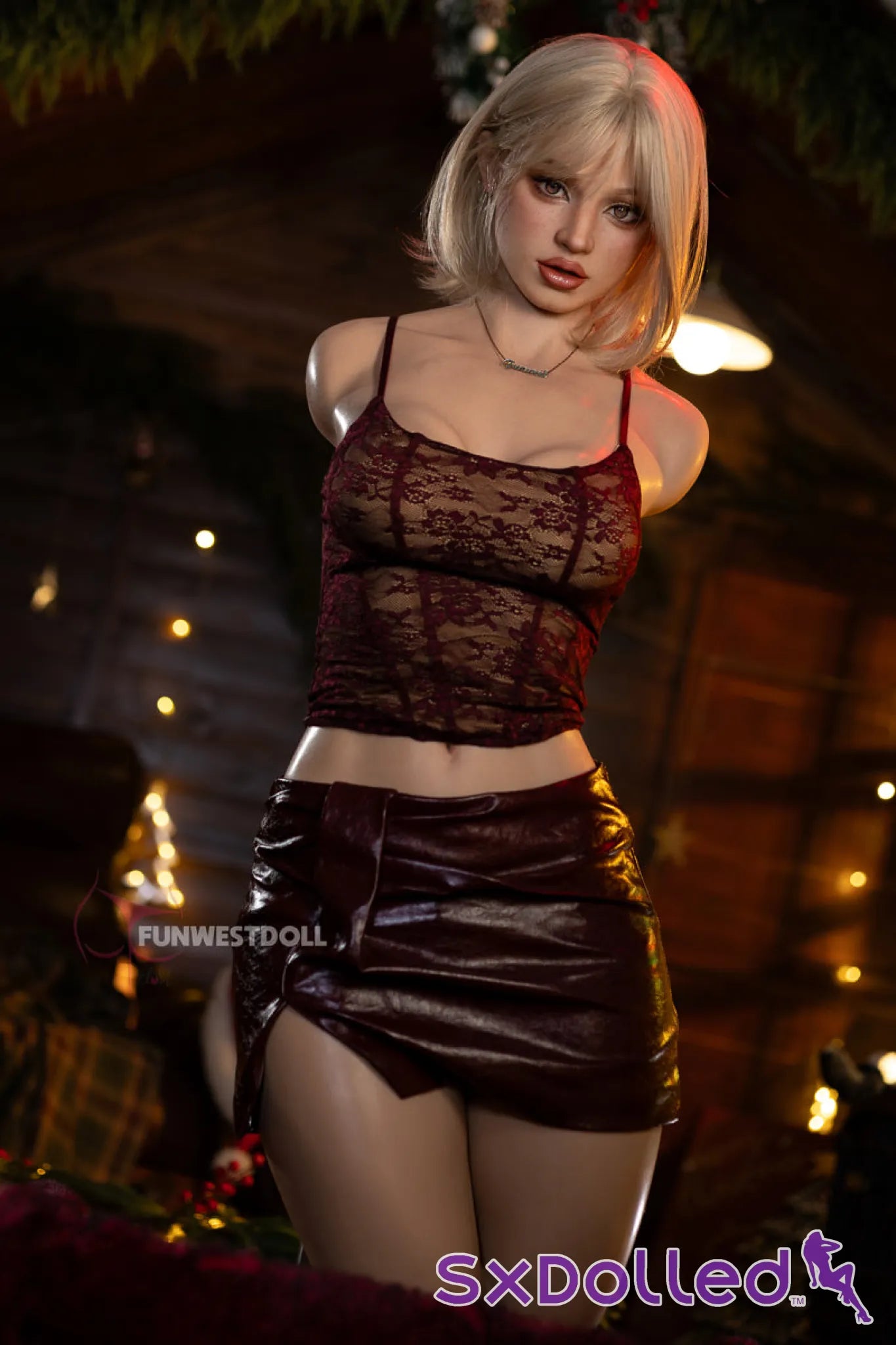 Lyra G (D-Cup) (113cm) | Thick Blonde Sex Doll Torso | Funwest Doll - D-Cup / 113cm / Blonde - Sex Torso