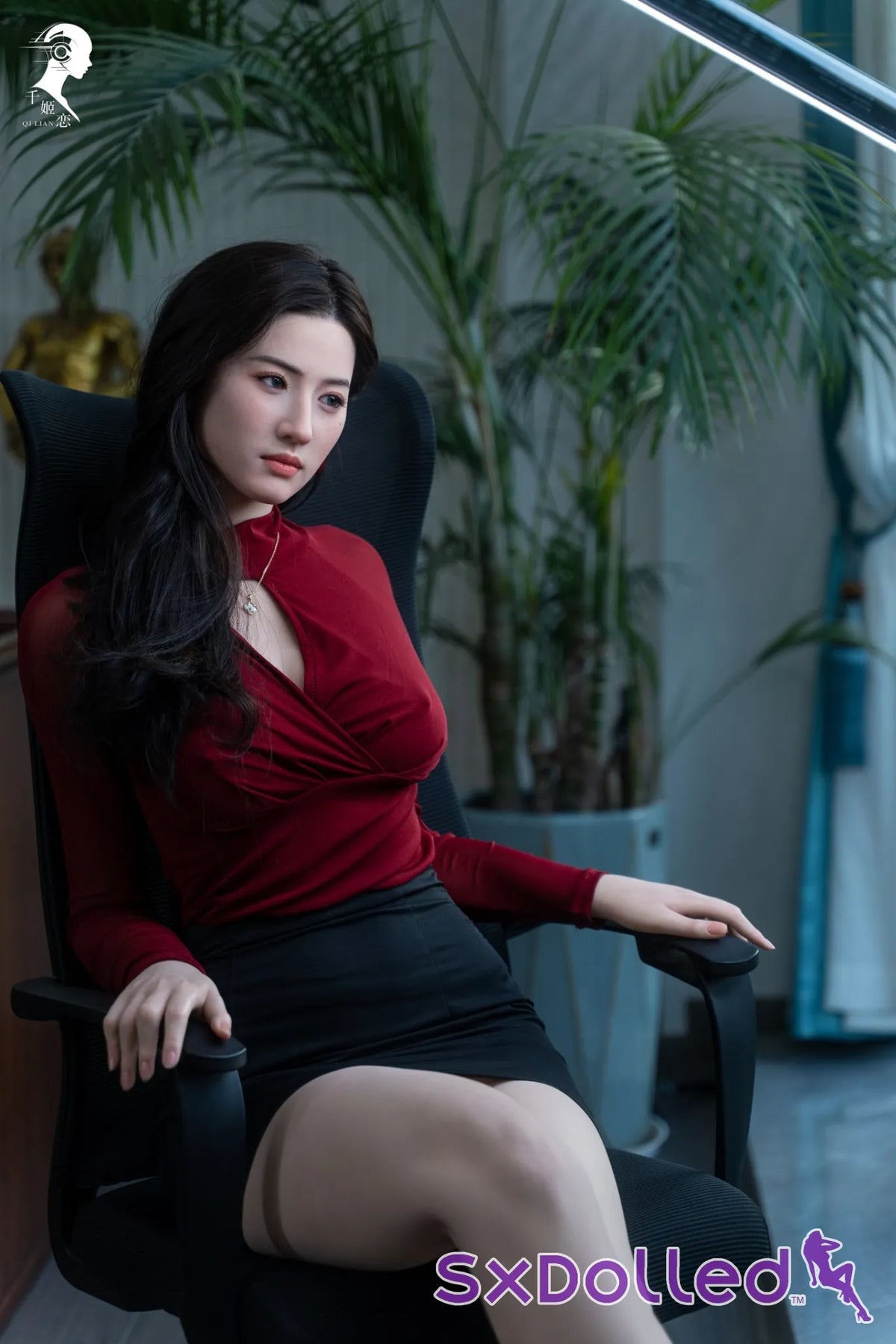 Lyra I (F-Cup) (170cm) | Elegant Dark-Haired Beauty Sex Doll | Gynoid Doll - F-Cup / 170cm / Black - Sex Doll