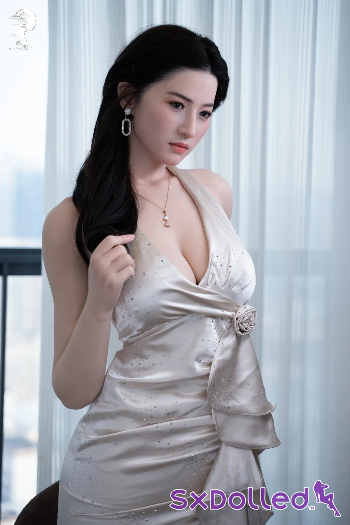 Lyra I (F-Cup) (170cm) | Elegant Dark-Haired Beauty Sex Doll | Gynoid Doll - F-Cup / 170cm / Black - Sex Doll