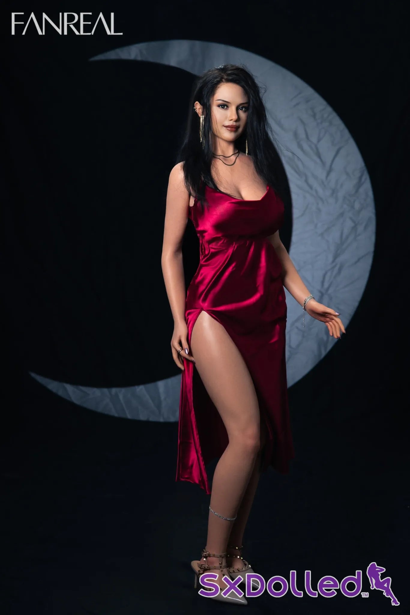 Maria A (F-Cup) (168cm) | Happy Latina Realistic Sex Doll | Fanreal F-Cup / 168cm / Black Sex Doll