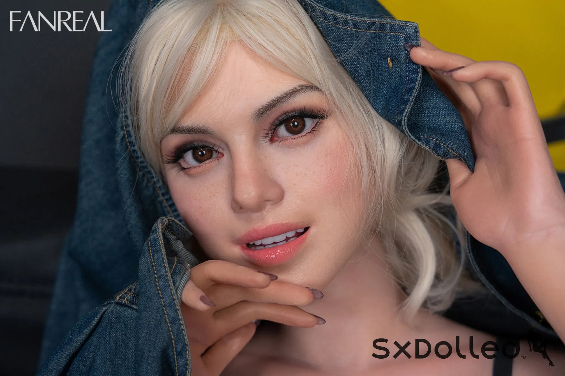 Maria B (F-Cup) (155cm) | Latina Sex Doll with Freckles | Fanreal F-Cup / 155cm / Blonde Sex Doll
