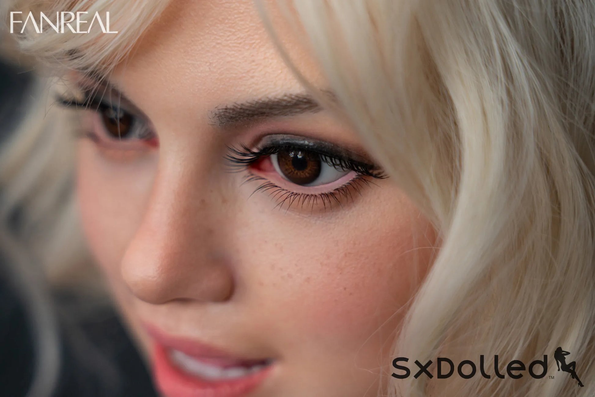 Maria B (F-Cup) (155cm) | Latina Sex Doll with Freckles | Fanreal F-Cup / 155cm / Blonde Sex Doll
