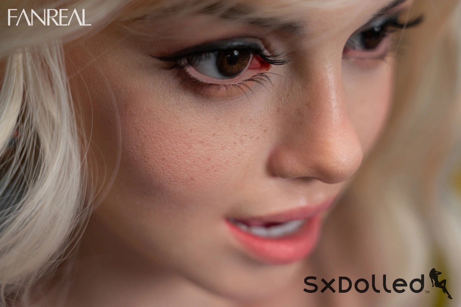Maria B (F-Cup) (155cm) | Latina Sex Doll with Freckles | Fanreal F-Cup / 155cm / Blonde Sex Doll