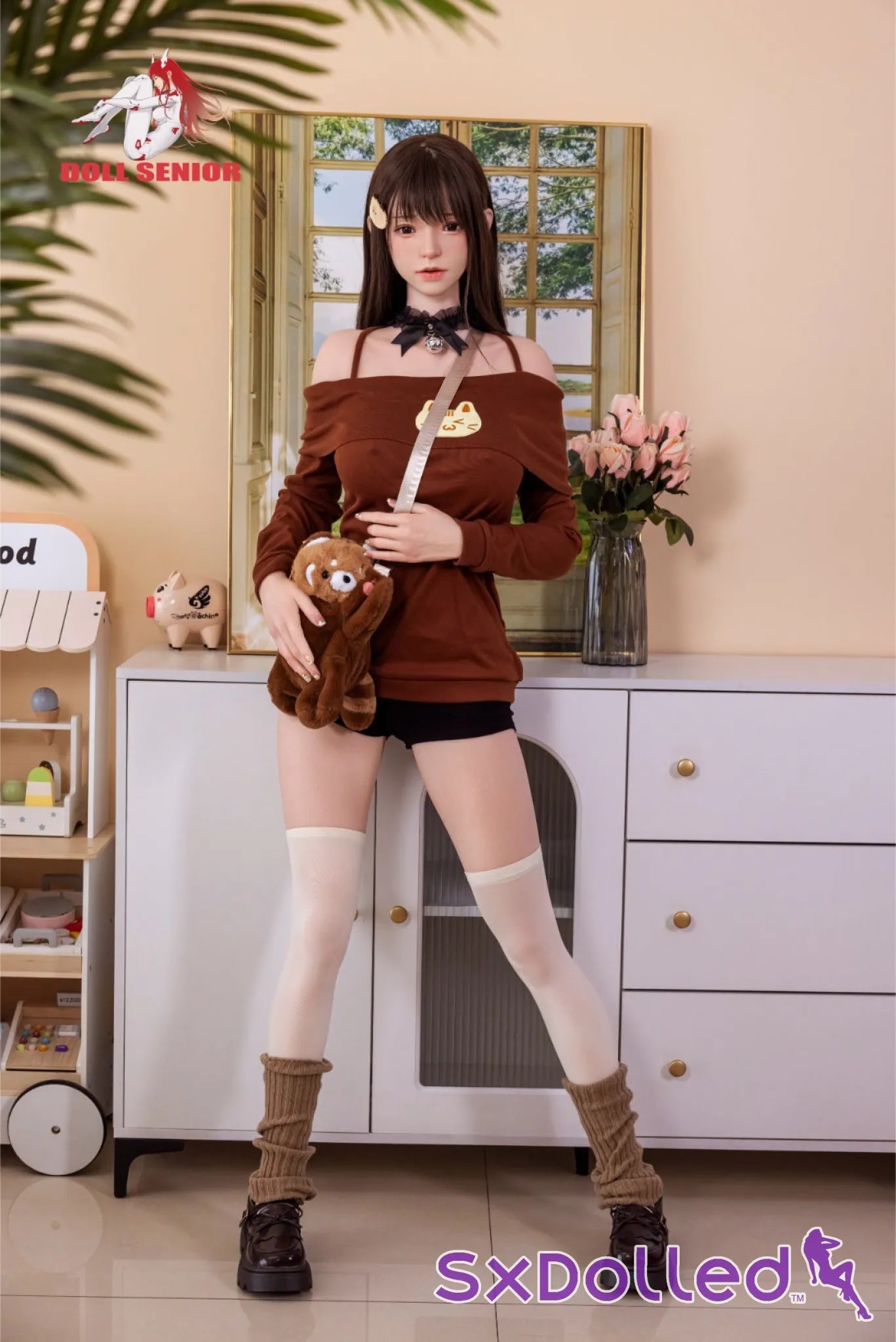 Mei Xiao (E-Cup) (163cm) | Brunette Asian Kitty Sex Doll | Doll Senior E-Cup / 163cm / Brunette Sex Doll